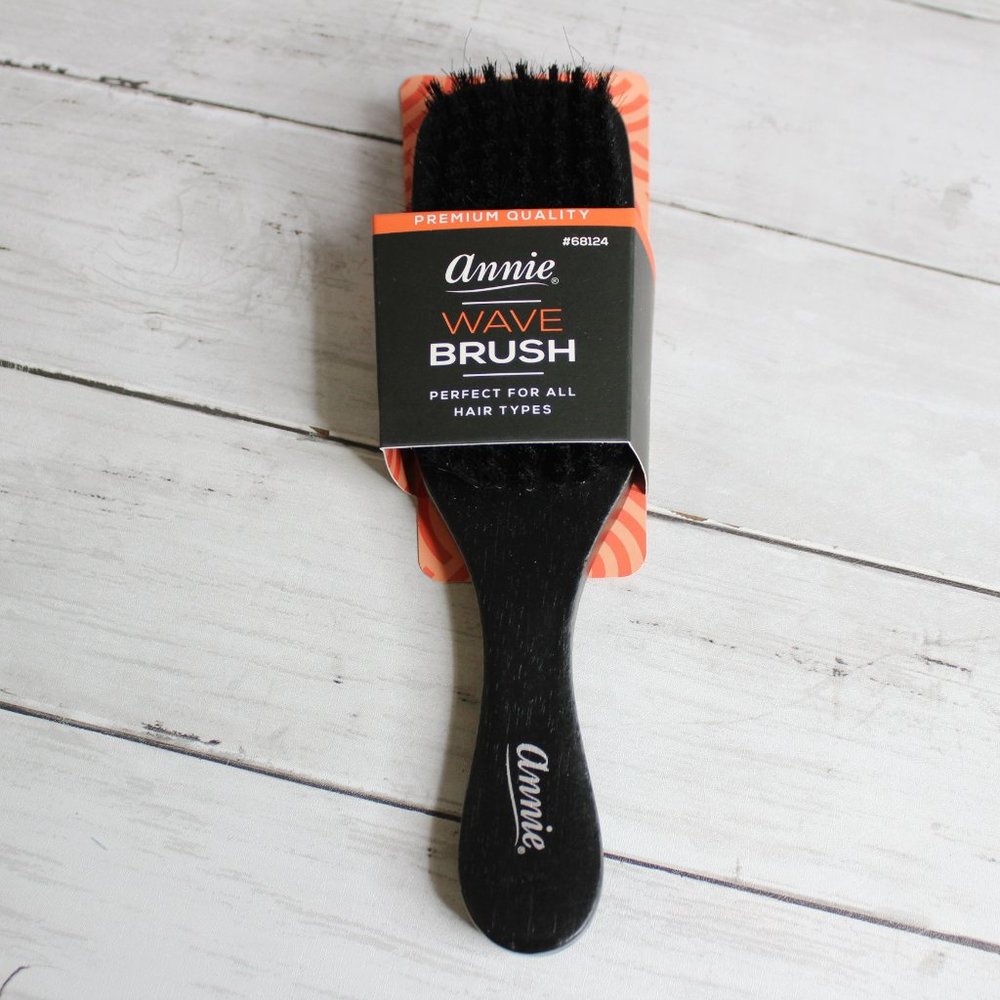 Annie Pure Boar Bristle Wave Brush All Hair Types Wooden Handle Premium